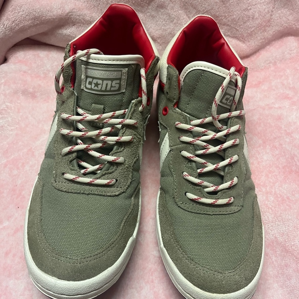 Converse Gray and Red Men's Sneakers